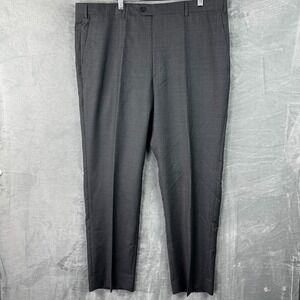 Santorelli Romeo Dress Wool Pants Mens 40 Gray Straight Luxury Serge